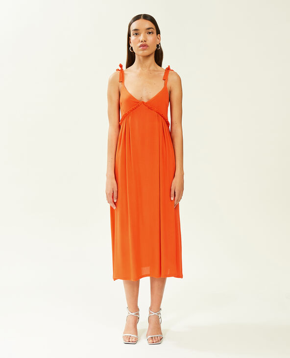 Robe longue triangle rose - Pimkie