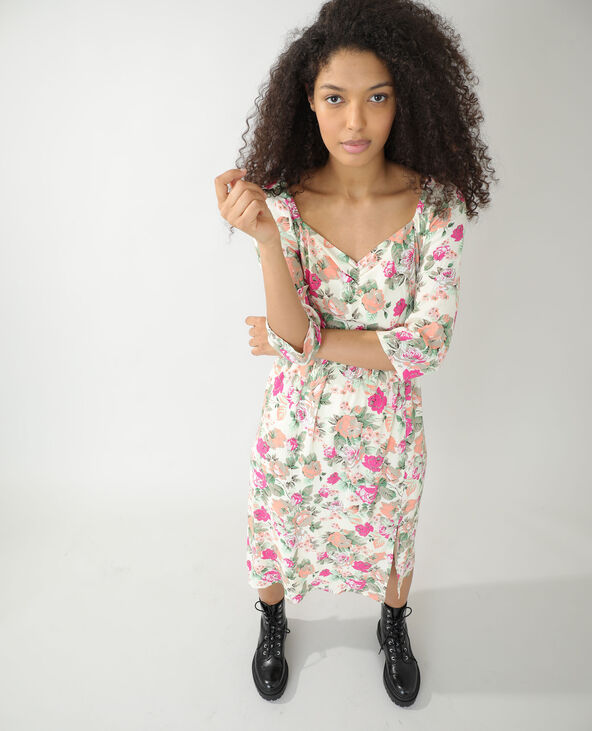Robe fleurie jaune - Pimkie