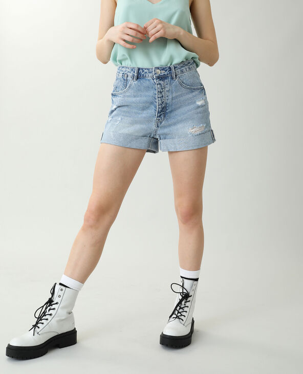 Short en jean high waist Pimkie