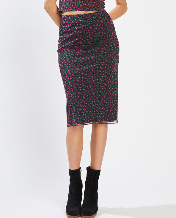 Jupe longue maille noir - Pimkie