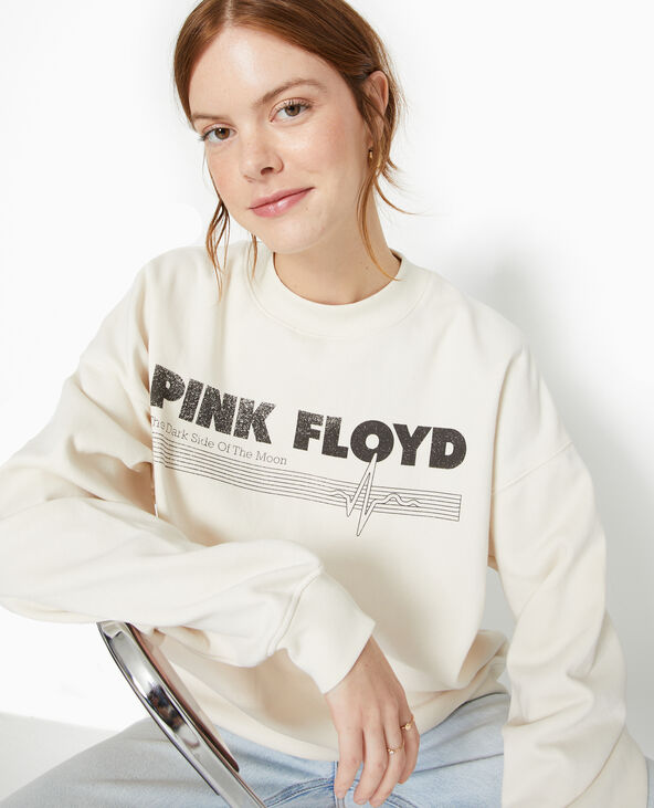 Sweat oversize PINK FLOYD écru - Pimkie