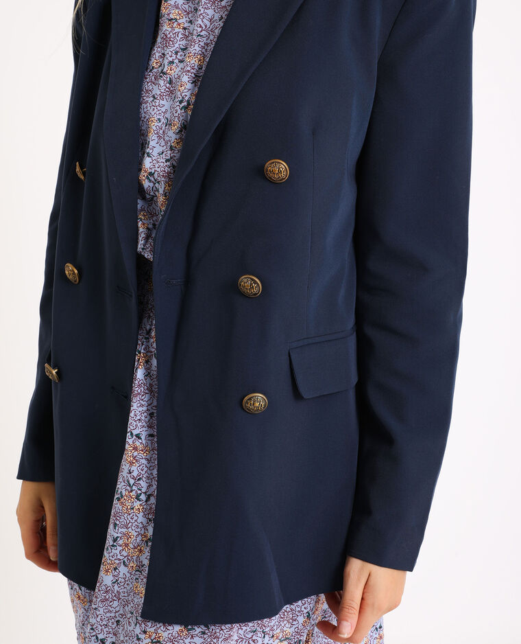 Veste blazer bleu marine - 323430B03A06 | Pimkie