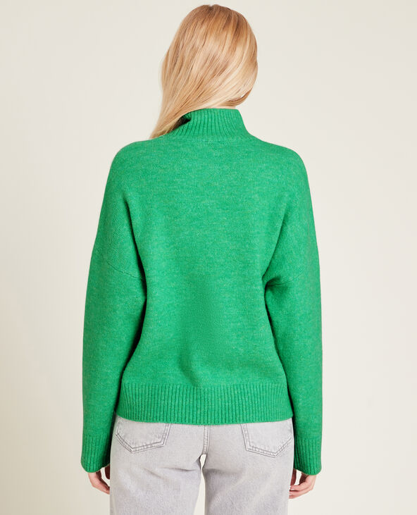 Pull col montant vert - Pimkie
