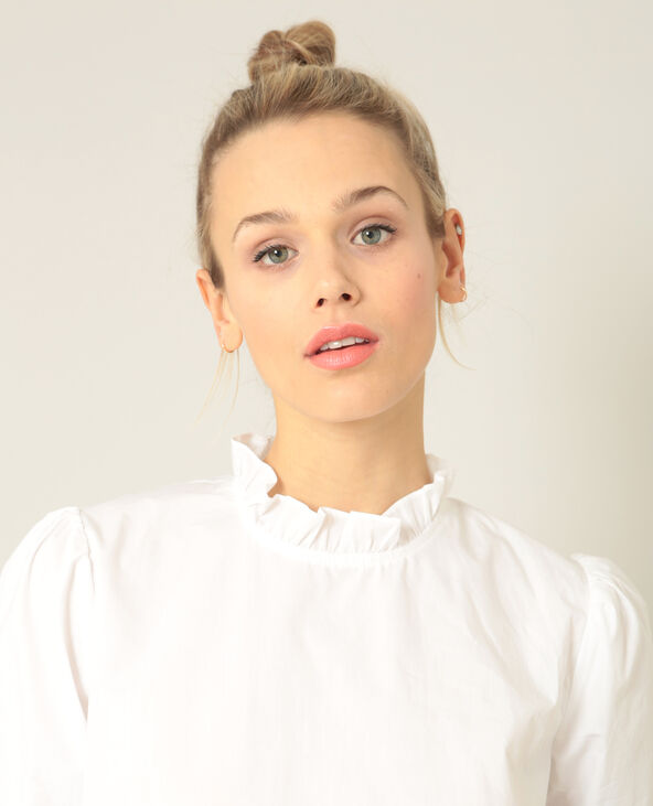 Blouse à manches ballon blanc - Pimkie