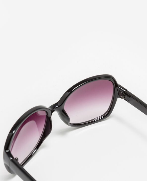 Lunettes de soleil retro noir - Pimkie