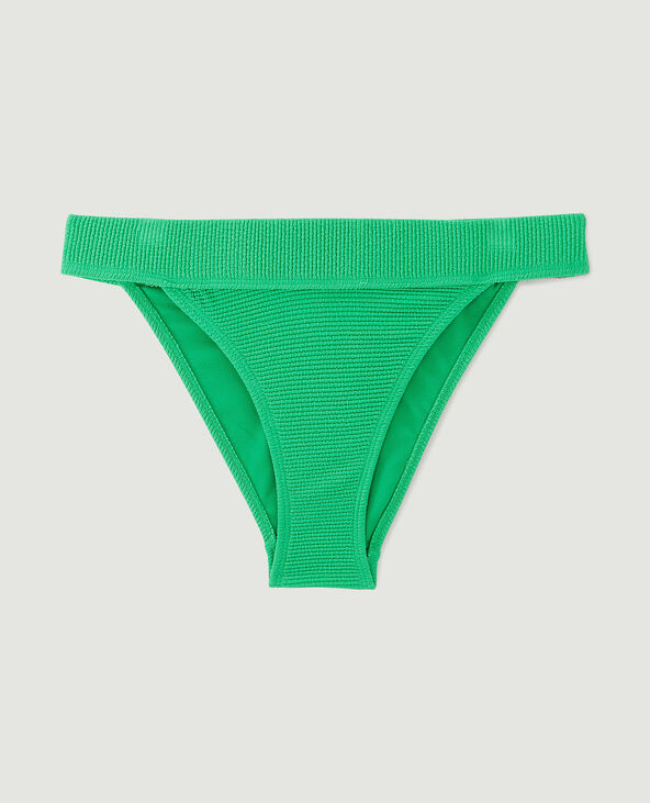 Bas de maillot culotte échancrée vert - Pimkie