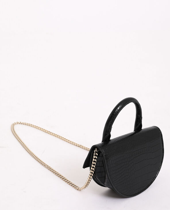 Mini sac demi-lune noir - Pimkie