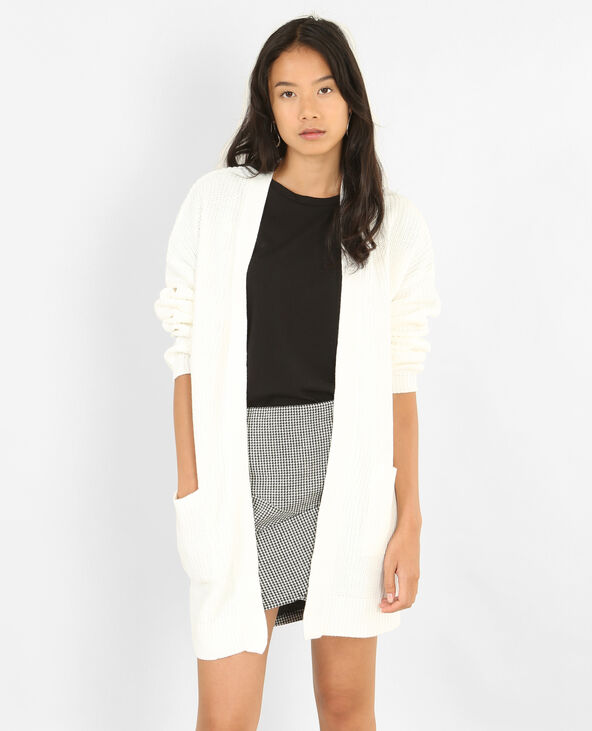 gilet long blanc