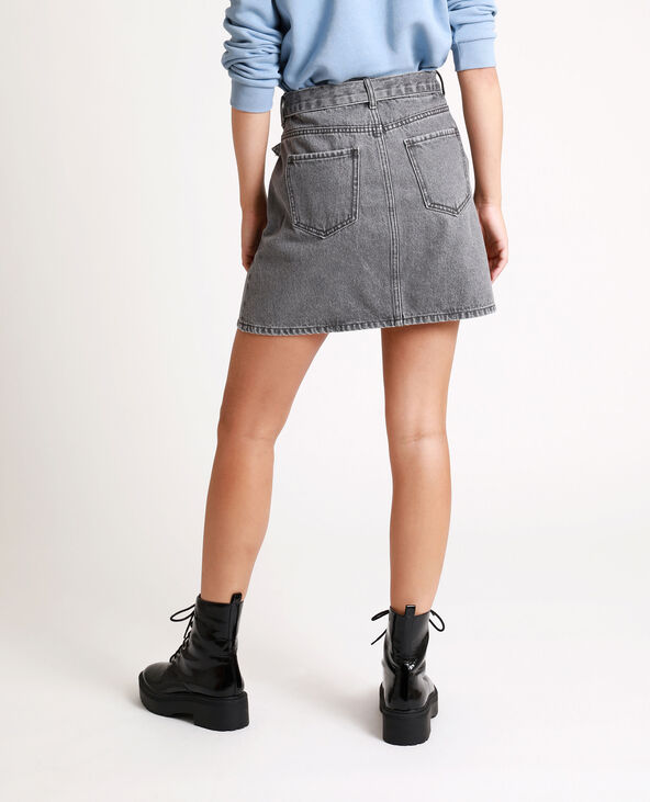 Jupe en shop jean grise foncé