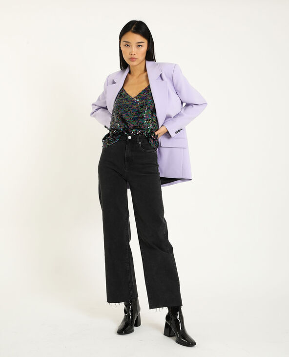 Top à sequins violet - Pimkie