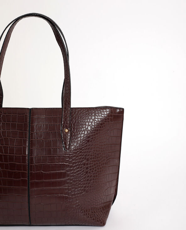 Sac cabas croco marron - Pimkie