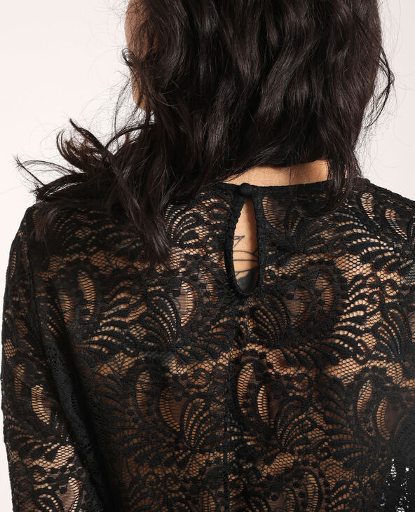 Blouse en dentelle noir - Pimkie