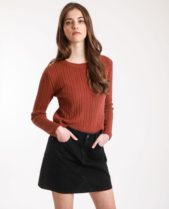 Pull court bordeaux - Pimkie