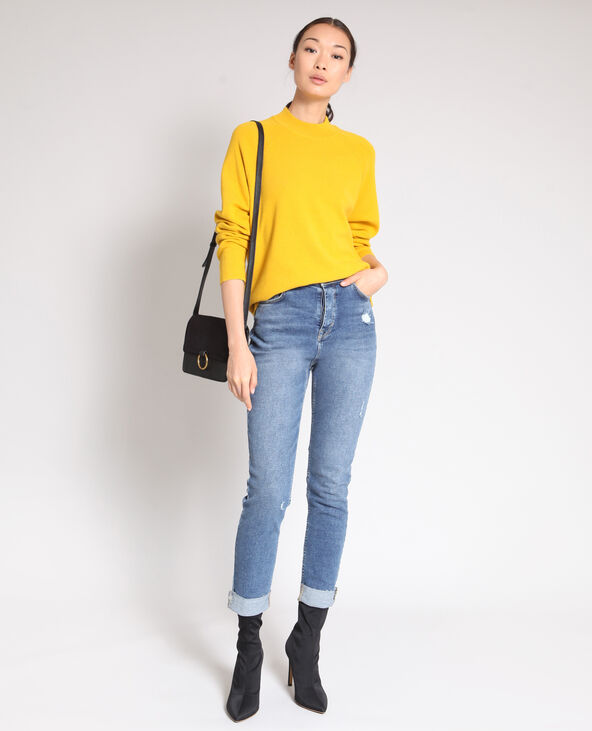 Pull à col montant jaune ocre - Pimkie