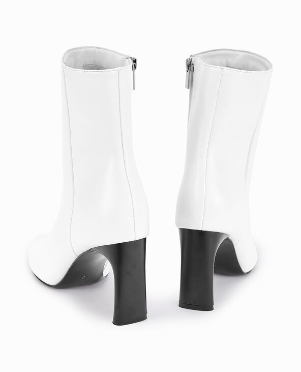 Boots avec talon fin et plat blanc - Pimkie