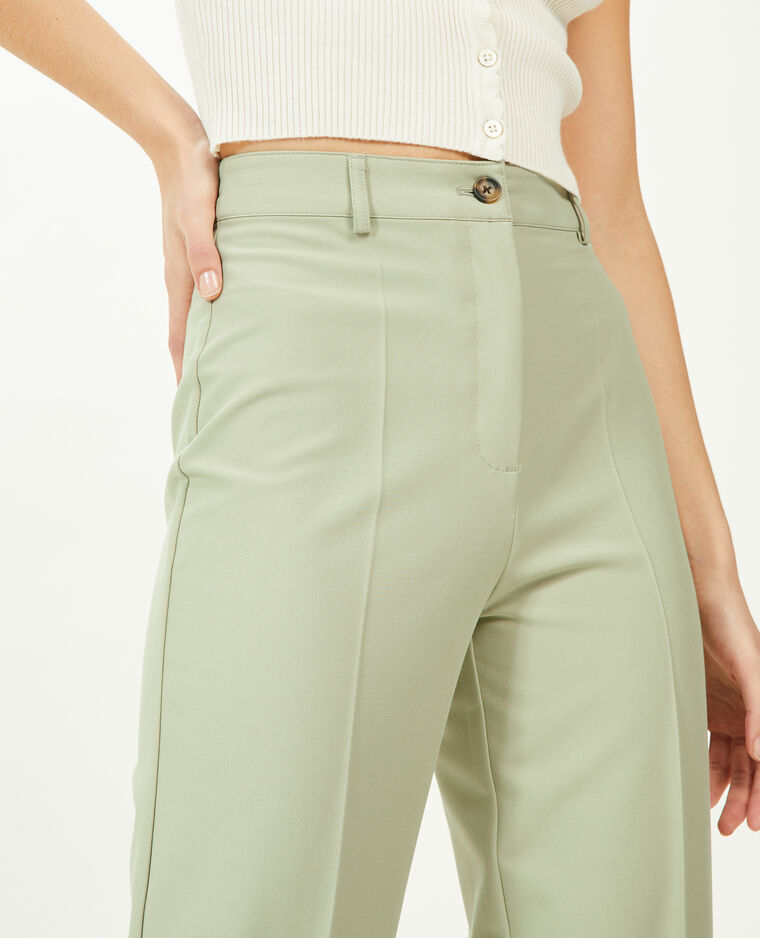Pantalon droit city vert de gris - Pimkie