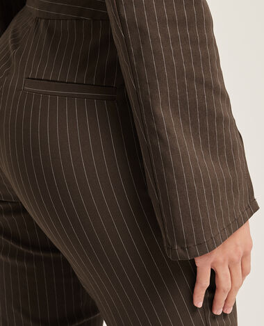 Pantalon slim droit avec fentes marron - Pimkie