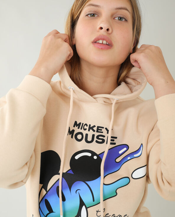 Sweat à capuche Mickey rose clair - Pimkie
