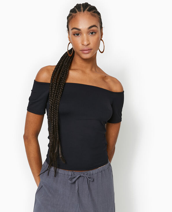 Tee shirt femme large encolure sale