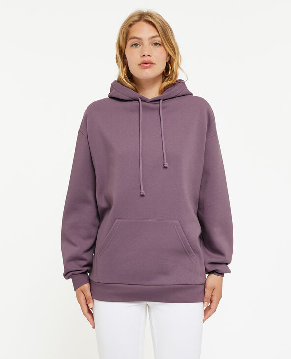 Sweat capuche oversize lilas - Pimkie