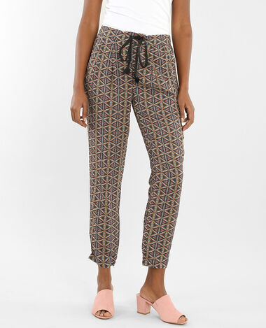 Pantalon fluide imprimé gris - Pimkie