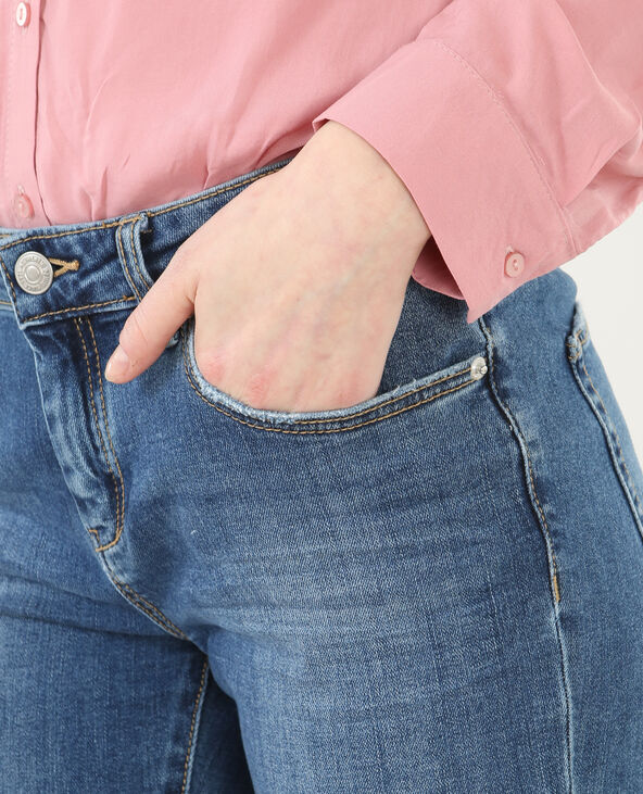 Jean skinny 7/8 fentes chevilles bleu marine - Pimkie