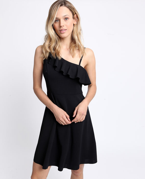 Robe asymétrique noir - Pimkie