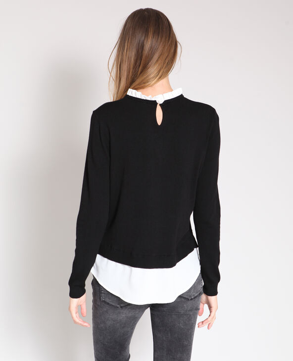 Pull chemise noir - Pimkie