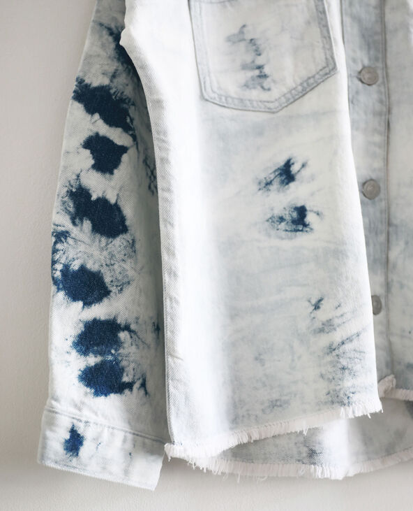 Surchemise tie & dye bleu clair - Pimkie