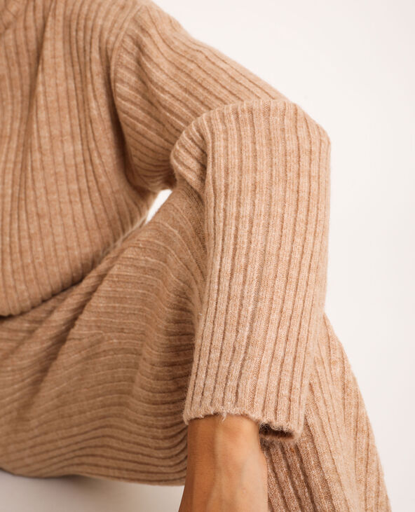 Pull col roulé beige - Pimkie