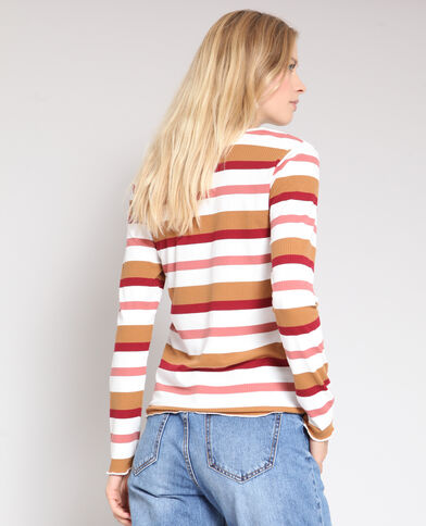 T-shirt à rayures blanc cassé - Pimkie