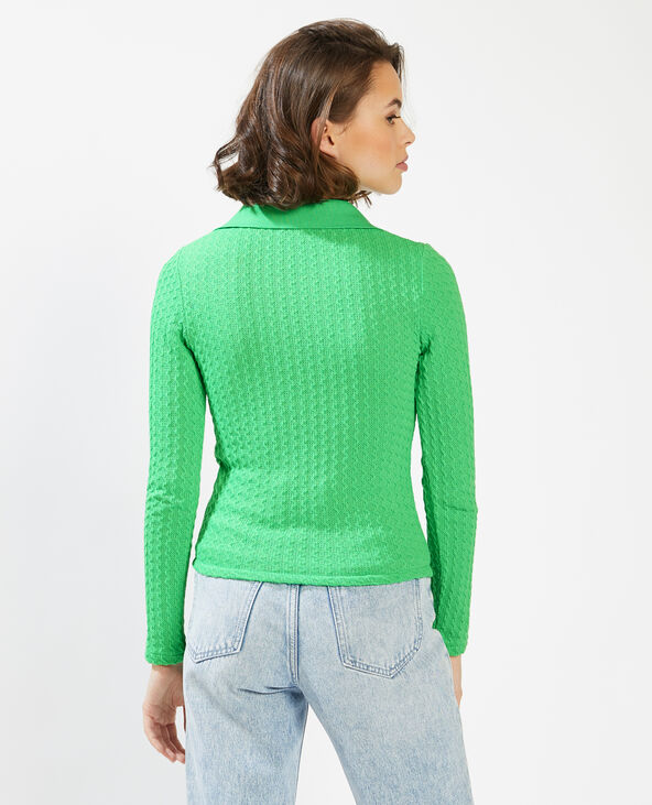 T-shirt polo torsadé vert olive - Pimkie