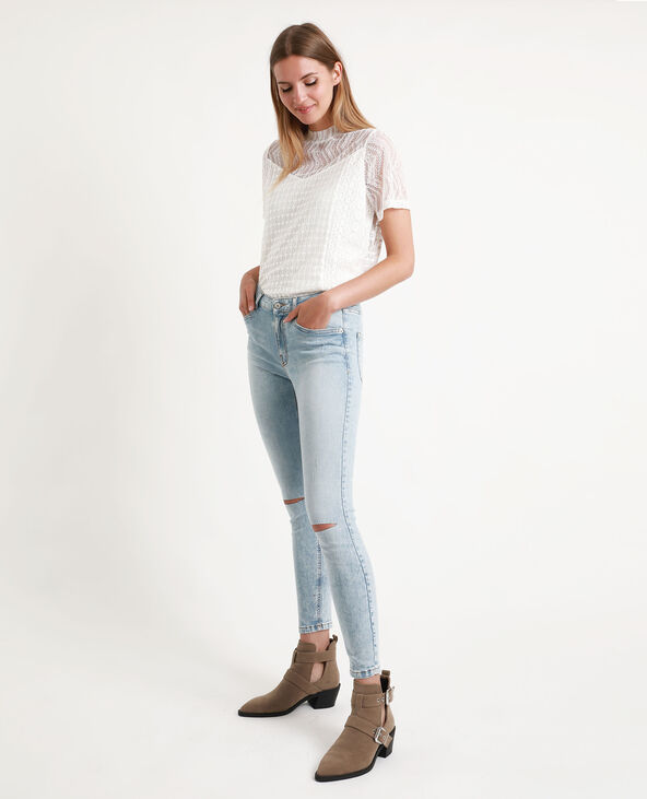 Top en dentelle blanc - Pimkie