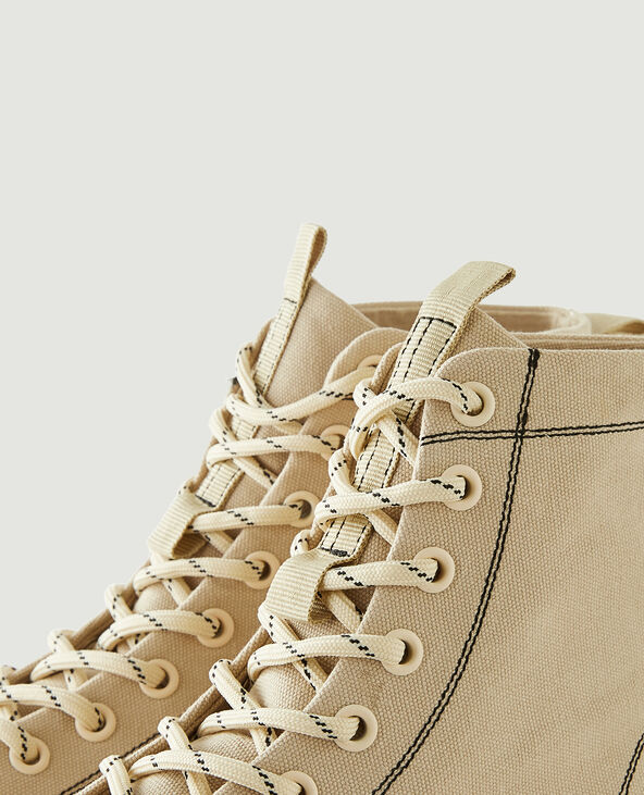 Baskets plateformes taupe - Pimkie