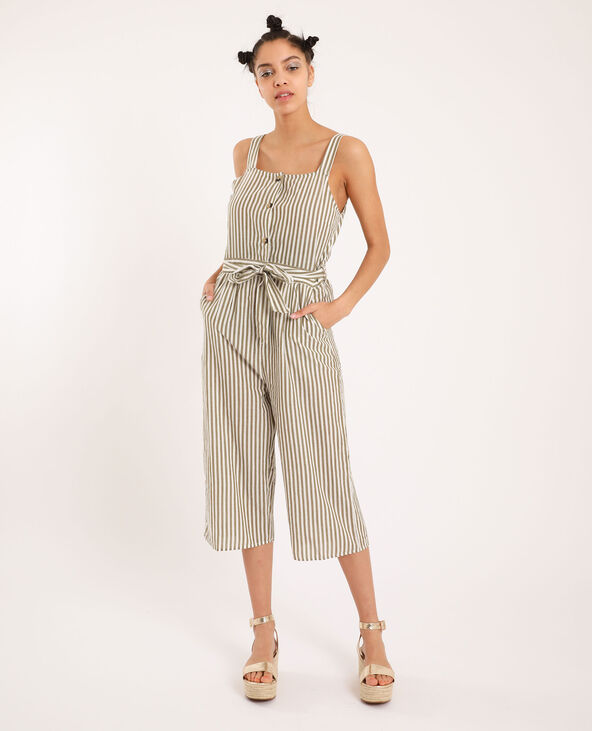 Combi-pantalon 7/8 vert kaki - Pimkie