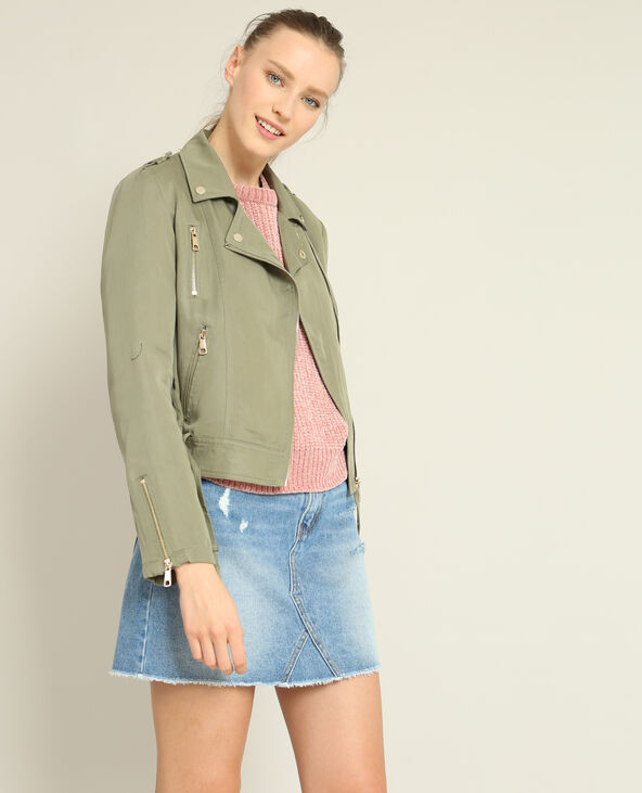 Veste biker fluide