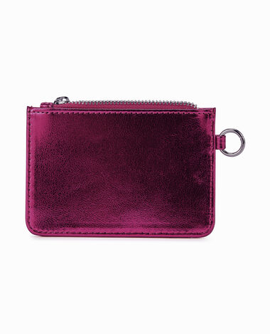Mini porte-monnaie effet cuir métallisé rose - Pimkie
