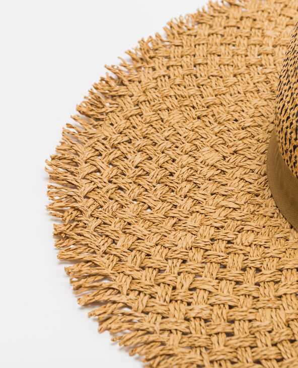 Capeline en paille beige - Pimkie