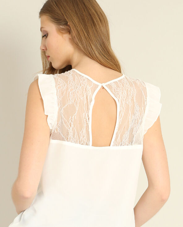 Blouse à dentelle blanc - Pimkie