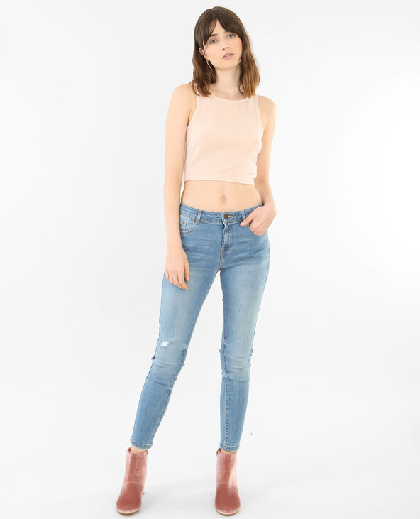 Cropped top pailleté cuivré - Pimkie