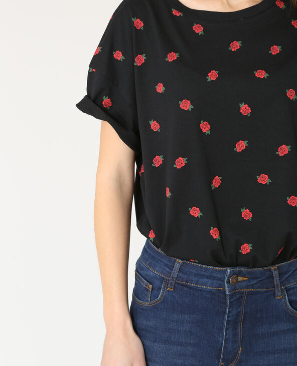 T-shirt imprimé noir - Pimkie