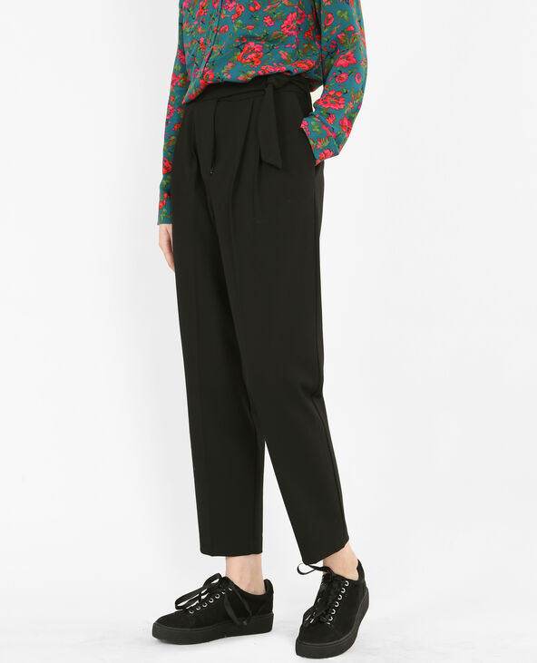 Pantalon discount carotte noir