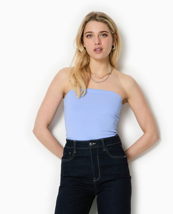 Top bustier bleu - Pimkie