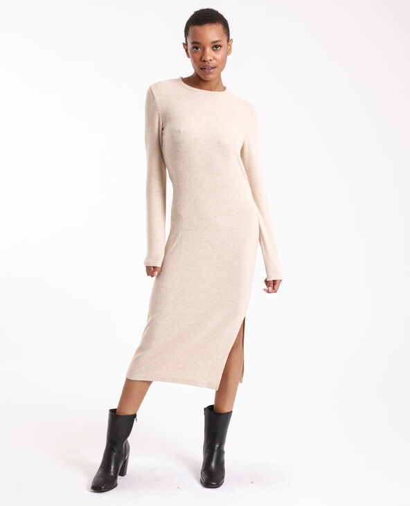 Robe longue beige - Pimkie