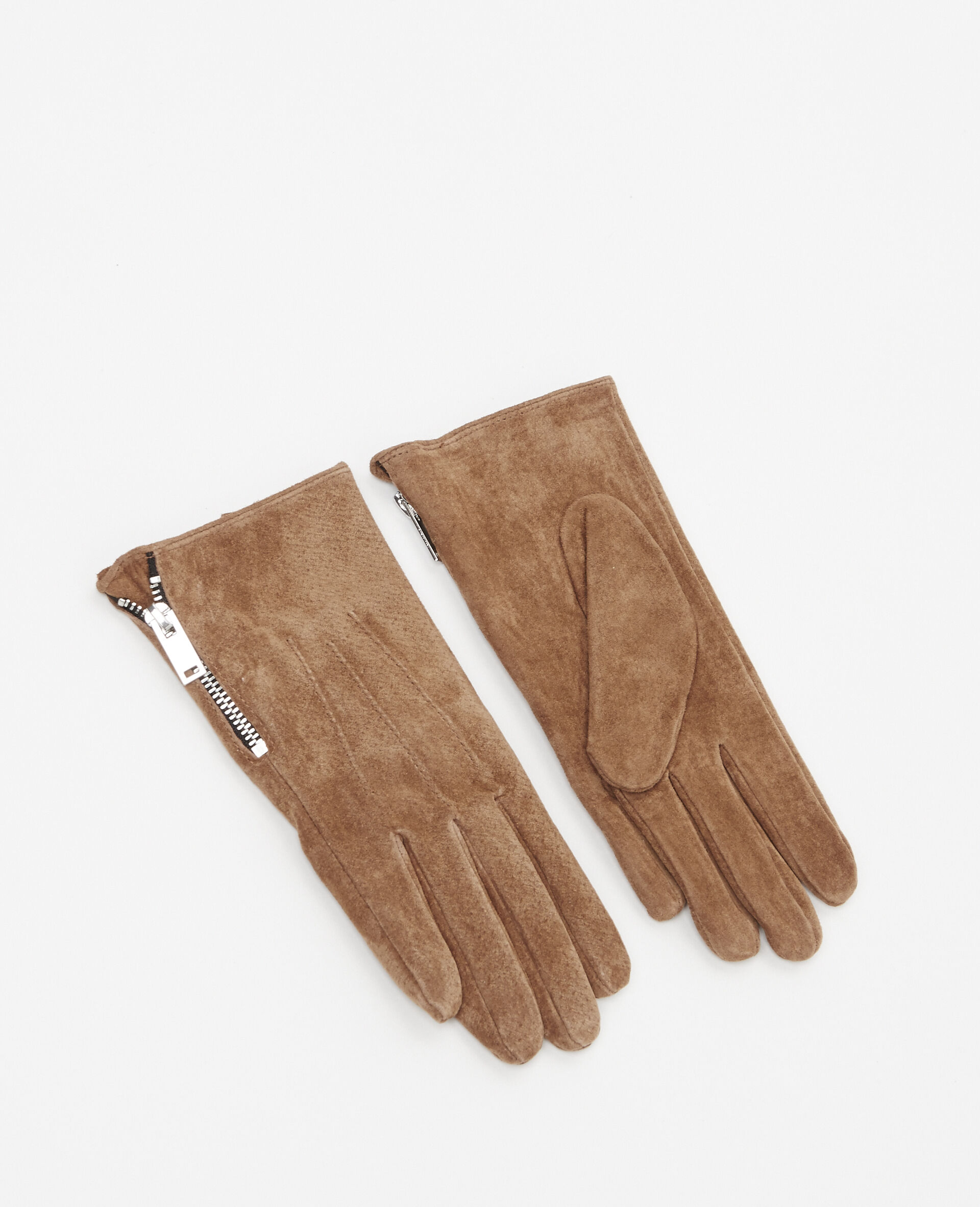 gants daim femme