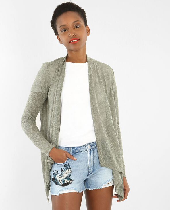 Gilet à pans vert kaki - Pimkie