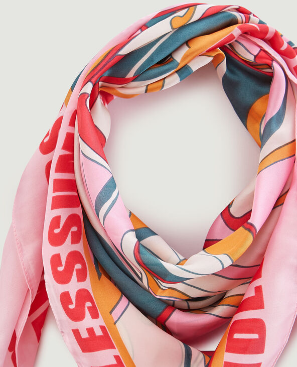 Foulard imprimé rose - Pimkie