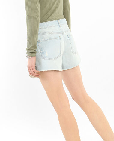 Short denim destroy bleu clair - Pimkie