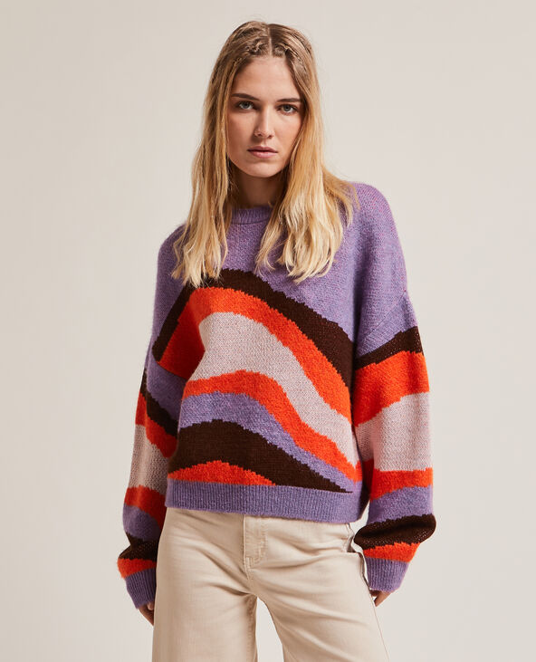 Pull col rond violet - Pimkie