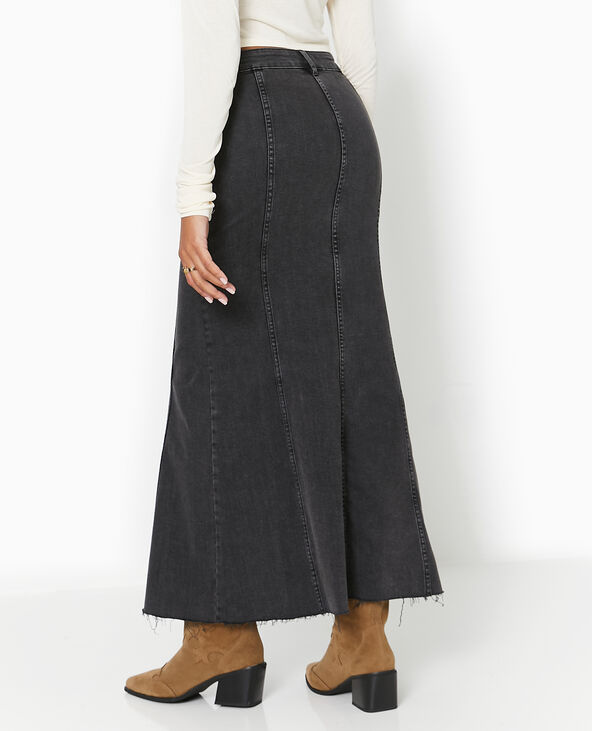 Jupe sirène en jean noir - Pimkie